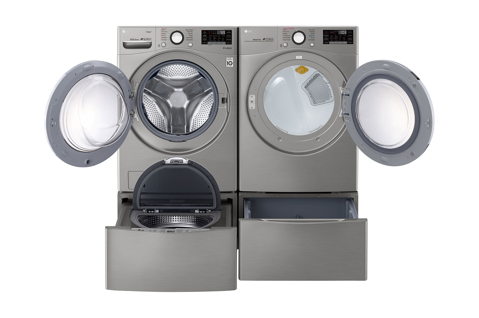 LG Laveuse intelligente à chargement frontal à ultra grande capacité (5,2 pi³) prenant en charge le Wi-Fi, WM3700HVA
