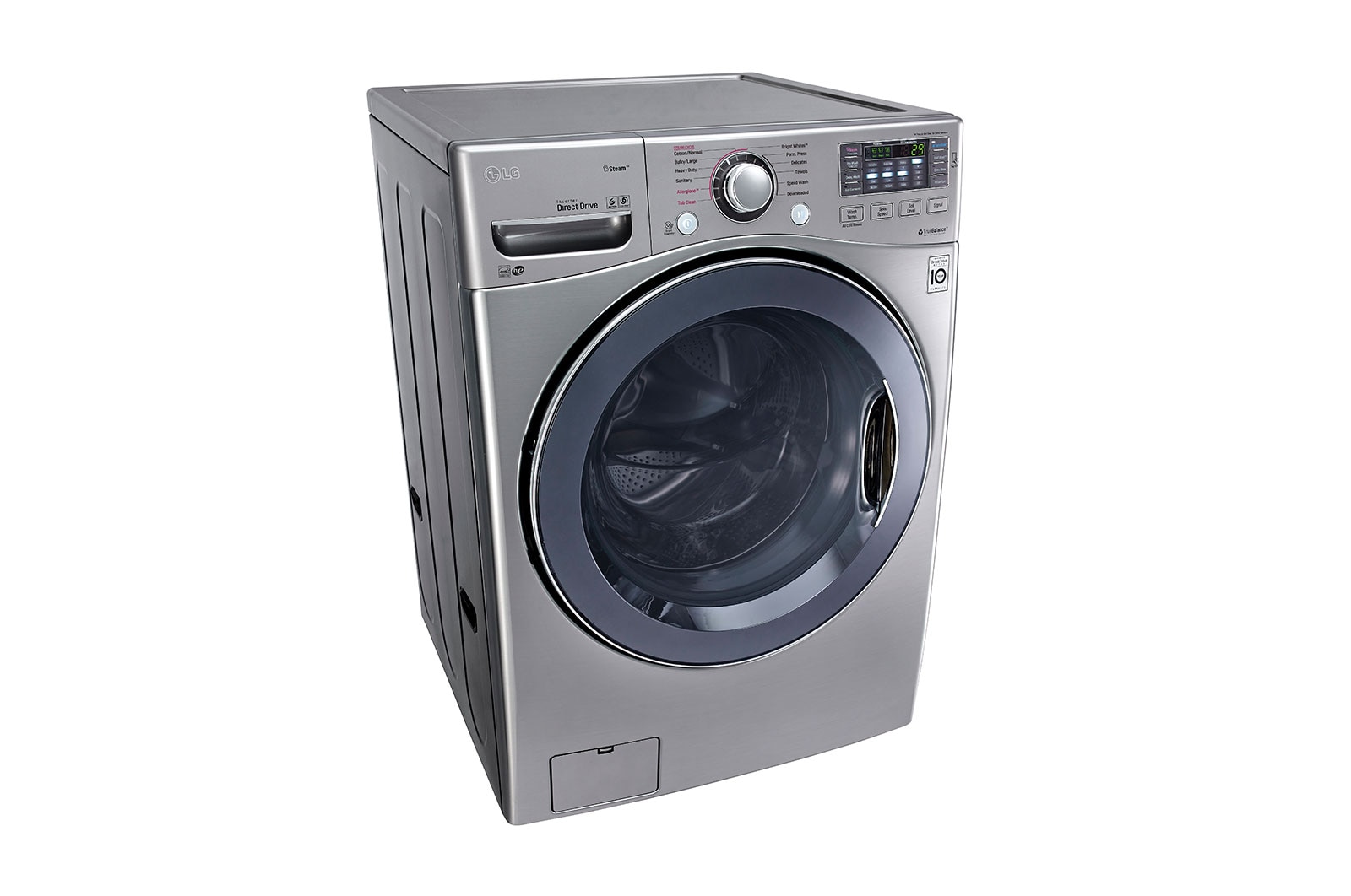 LG Laveuse de très grande capacité de 5,2 pi3 avec tambour en acier inoxydable NeveRust<sup>MC</sup>, WM3770HVA