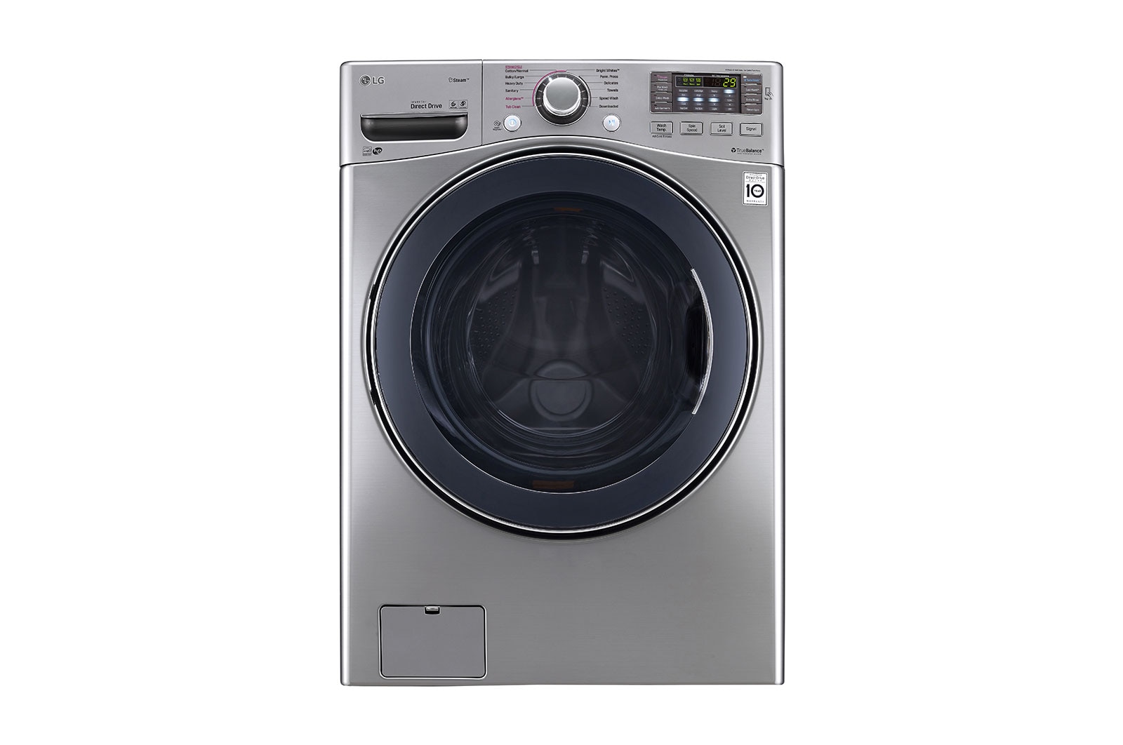LG Laveuse de très grande capacité de 5,2 pi3 avec tambour en acier inoxydable NeveRust<sup>MC</sup>, WM3770HVA