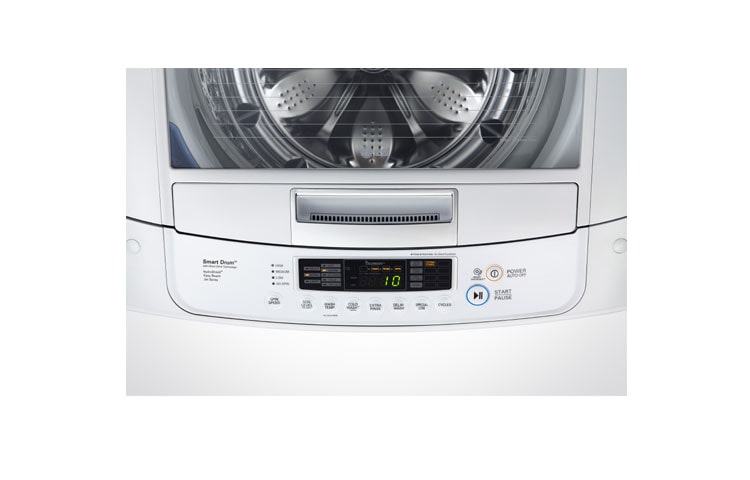 LG Laveuse haute efficacité à chargement par le haut de 5,0 pi 3 avec panneau de commande avant, WT1101CW