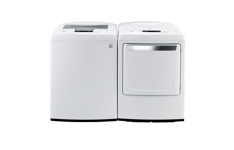 LG Laveuse haute efficacité à chargement par le haut de 5,0 pi 3 avec panneau de commande avant, WT1101CW