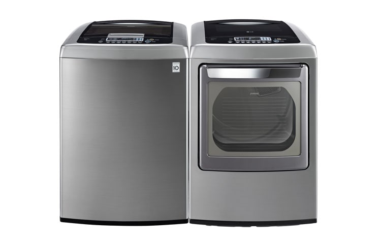 LG Laveuse haute efficacité à chargement par le haut de 5,2 pi 3 avec technologie WaveForce MC , WT1201CV