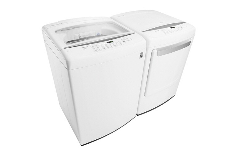 LG LAVEUSE DE 5,2 PI 3 À CHARGEMENT PAR LE HAUT À HAUTE EFFICACITÉ AVEC COMMANDES FRONTALES ET FONCTION DE PRÉLAVAGE, WT1501CW