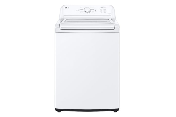 Vue latérale du LG Laveuse à agitateur à chargement par le haut de 4,8 pi³, 6Motion🅪, TrueBalance🅪 - WT6105CW