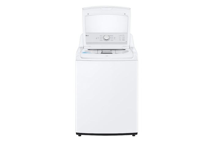 Vue latérale du LG Laveuse à agitateur à chargement par le haut de 4,8 pi³, 6Motion🅪, TrueBalance🅪 - WT6105CW