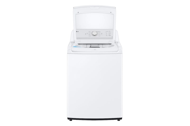LG Laveuse à chargement vertical de 4,8 pi³ avec agitateur et couvercle en verre SlamProof, WT6105CW