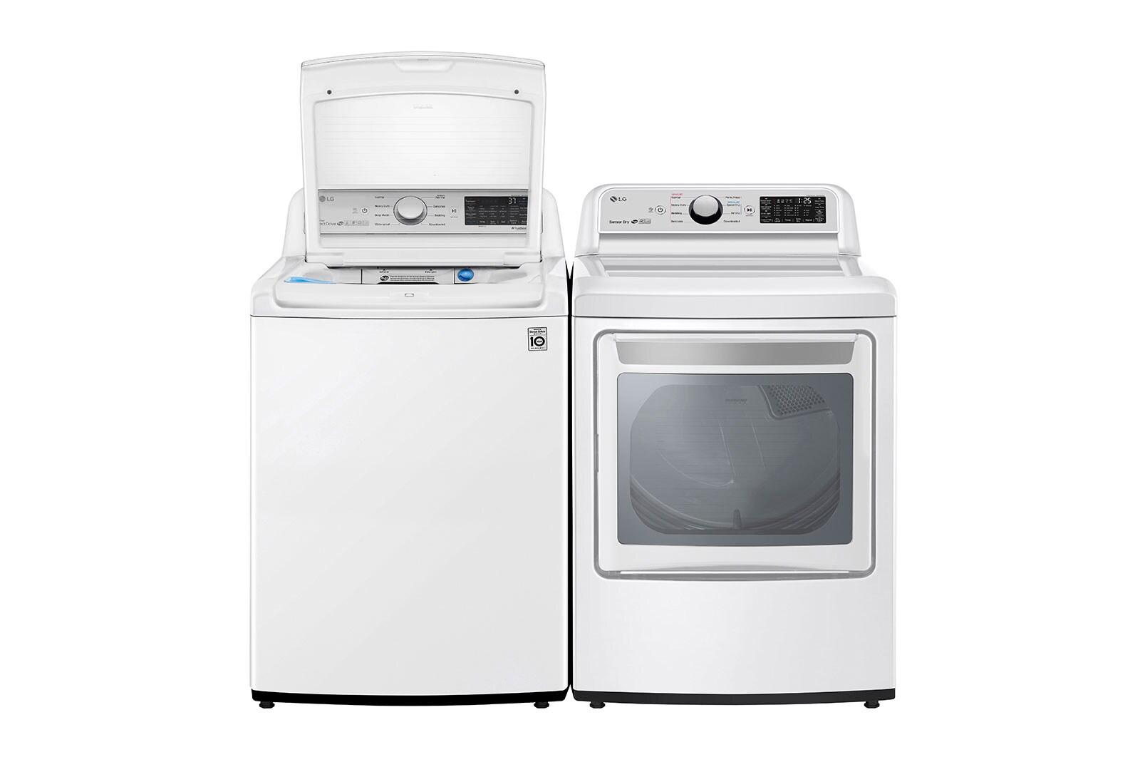 LG Laveuse à chargement vertical intelligente WiFi à hyper grande capacité de 5,6 pi³ dotée d’un agitateur et de la technologie TurboWash3D<sup>MC</sup>, WT7305CW