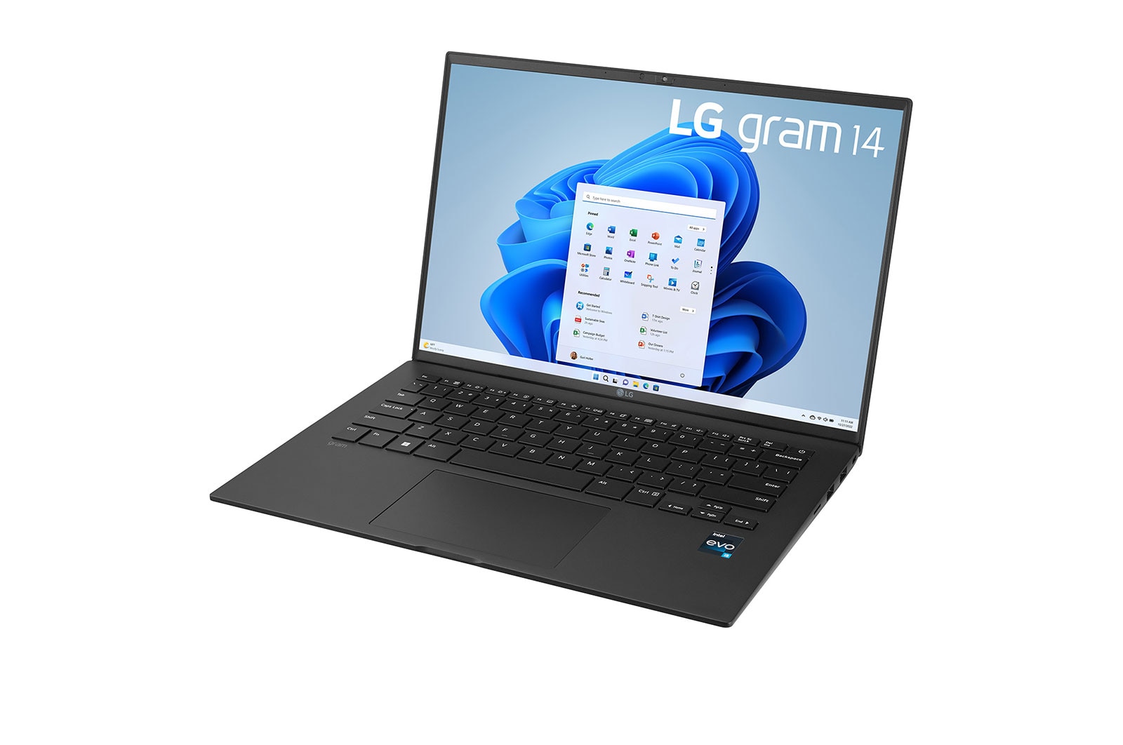 LG gram de 14 po avec écran IPS WUXGA, Windows 11 Home, Ordinateur portable Intel<sup>MD</sup> Core<sup>MD</sup> i7 Evo<sup>MC</sup> de 13ᵉ génération, 16 Go de RAM, disque SSD de 512 Go, noir, 14Z90R-K.AA75A9