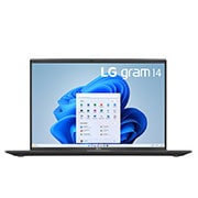 LG gram de 14 po avec écran IPS WUXGA, Windows 11 Home, Ordinateur portable Intel<sup>MD</sup> Core<sup>MD</sup> i7 Evo<sup>MC</sup> de 13ᵉ génération, 16 Go de RAM, disque SSD de 512 Go, noir, 14Z90R-K.AA75A9
