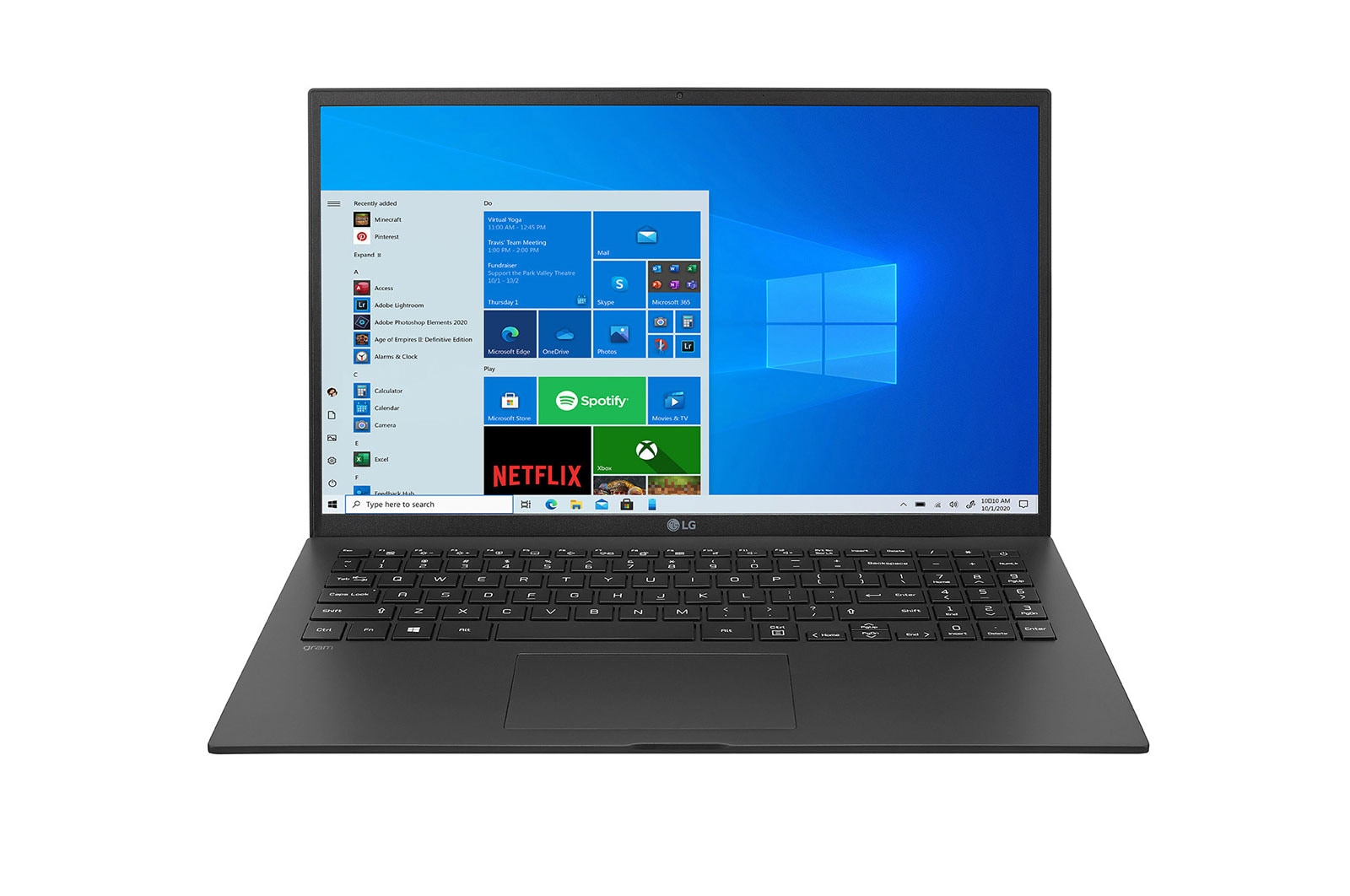 LG Ordinateur portable ultraléger gram de LG de 15 pouces avec processeur Intel<sup>MD</sup> Core<sup>MC</sup> i7 de 11<sup>e</sup> génération et carte graphique Intel<sup>MD</sup> Iris<sup>MD</sup> Xe, 15Z90P-P.AA75A8