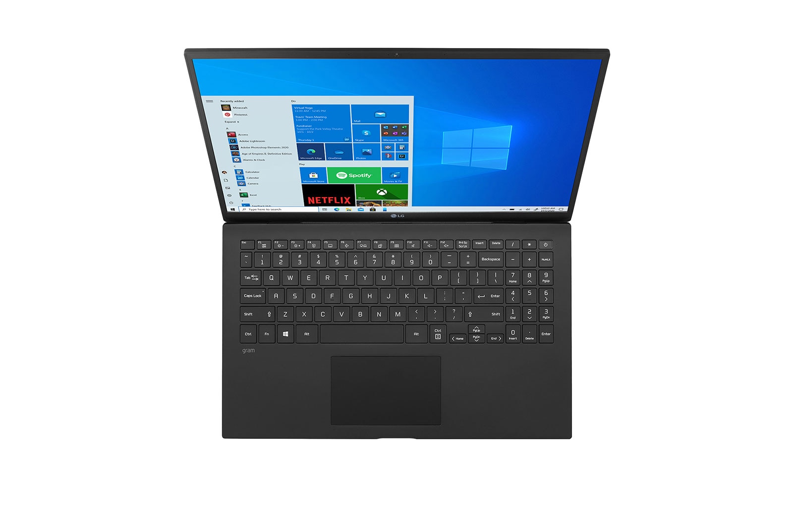 LG Ordinateur portable ultraléger gram de LG de 15 pouces avec processeur Intel<sup>MD</sup> Core<sup>MC</sup> i7 de 11<sup>e</sup> génération et carte graphique Intel<sup>MD</sup> Iris<sup>MD</sup> Xe, 15Z90P-P.AA75A8