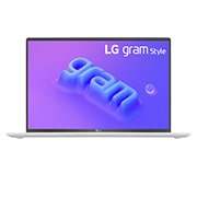 Vue avant de LG gram Style 16 po ultraléger avec écran OLED 16:10 et processeurs Intel<sup>MD</sup> Evo 13ᵉ génération | Windows 11 Home 16Z90RS-K.AD77A9