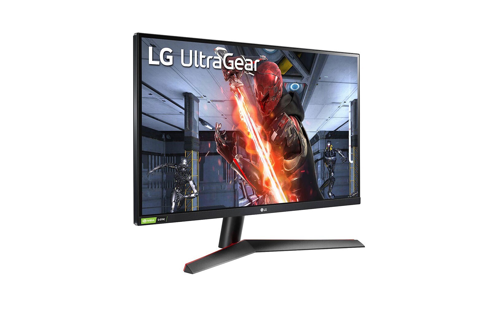 LG Moniteur de jeu IPS 1ms (G à G) pleine HD UltraGear<sup>MC</sup> de 27 po avec prise en charge de la technologie G-SYNC <sup>MD</sup> de NVIDIA<sup>MD</sup>, 27GN60R-B