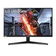 LG Moniteur de jeu IPS 1ms (G à G) pleine HD UltraGear<sup>MC</sup> de 27 po avec prise en charge de la technologie G-SYNC <sup>MD</sup> de NVIDIA<sup>MD</sup>, 27GN60R-B