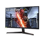 LG Moniteur de jeu IPS 1ms (G à G) pleine HD UltraGear<sup>MC</sup> de 27 po avec prise en charge de la technologie G-SYNC <sup>MD</sup> de NVIDIA<sup>MD</sup>, 27GN60R-B