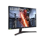 LG Moniteur de jeu IPS 1ms (G à G) pleine HD UltraGear<sup>MC</sup> de 27 po avec prise en charge de la technologie G-SYNC <sup>MD</sup> de NVIDIA<sup>MD</sup>, 27GN60R-B