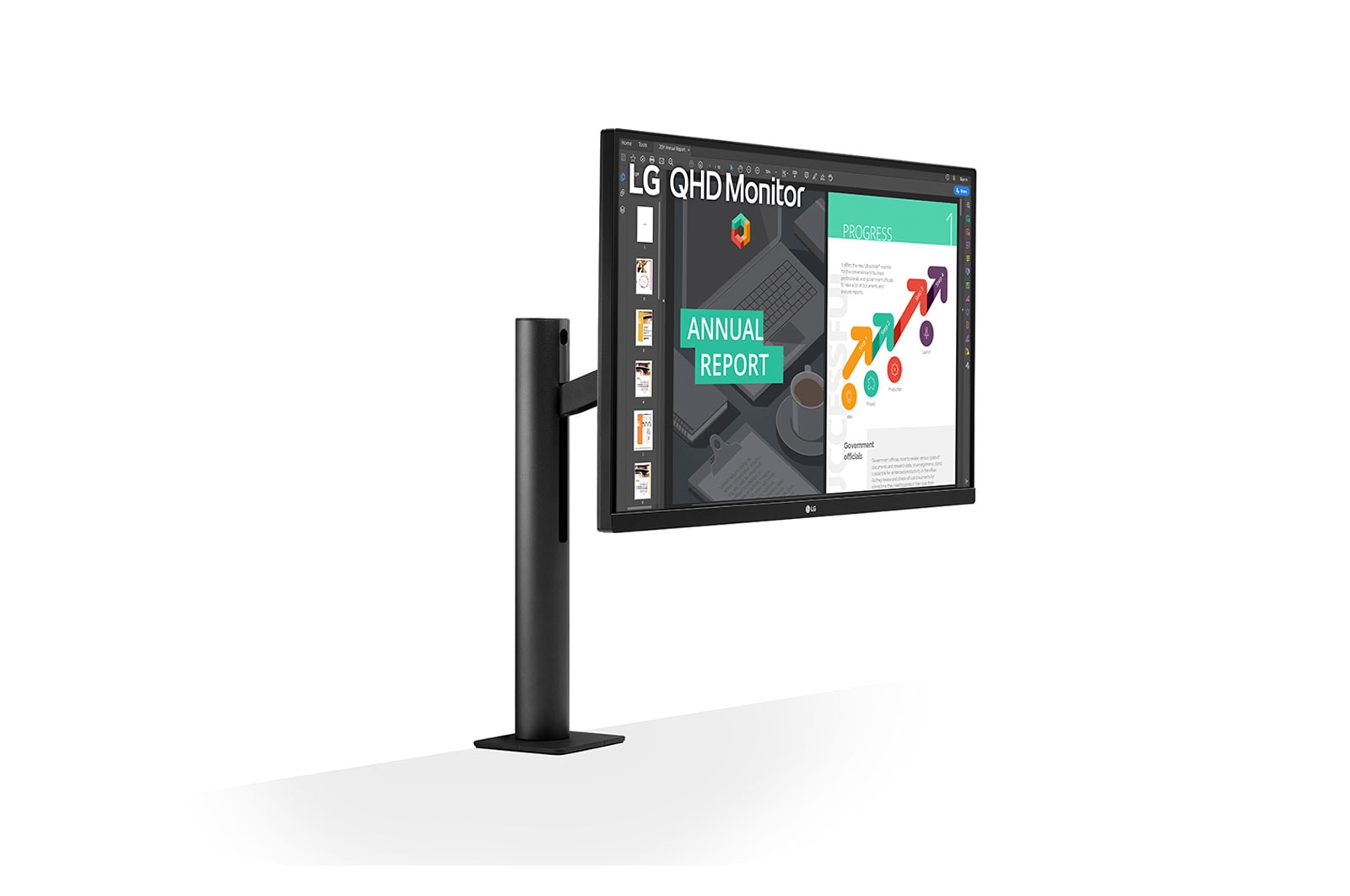 LG Moniteur IPS Ergo QHD de 27 po avec USB de type C<sup>MC</sup>, 27QN880-B