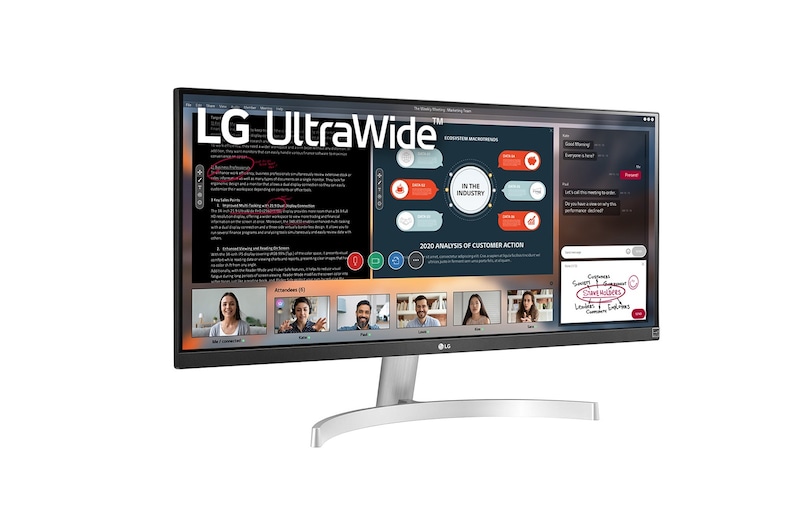 LG Moniteur à dalle IPS UltraWide<sup>MC</sup> pleine HD (2 560 x 1 080), catégorie des 29 po, 29WN600-W