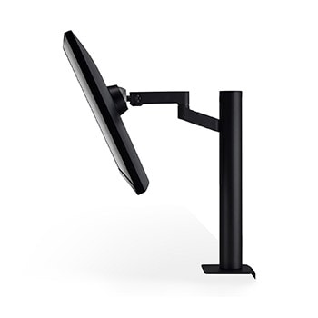 front view with the monitor arm on the center