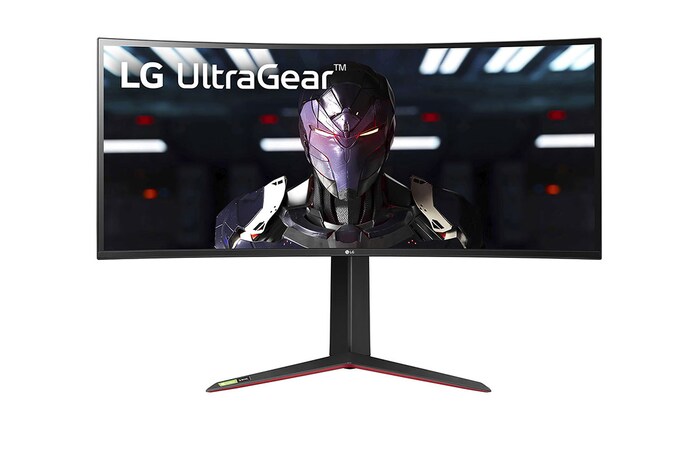 LG Moniteur HDR 400 144 Hz Nano IPS 1 ms WQHD incurvé UltraGear de 34 po compatible avec G-SYNC, 34GP83A-B