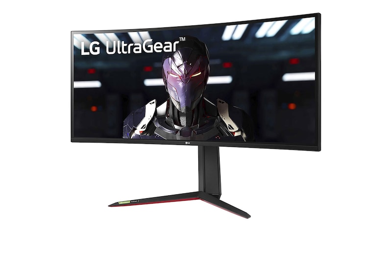 LG Moniteur HDR 400 144 Hz Nano IPS 1 ms WQHD incurvé UltraGear de 34 po compatible avec G-SYNC, 34GP83A-B