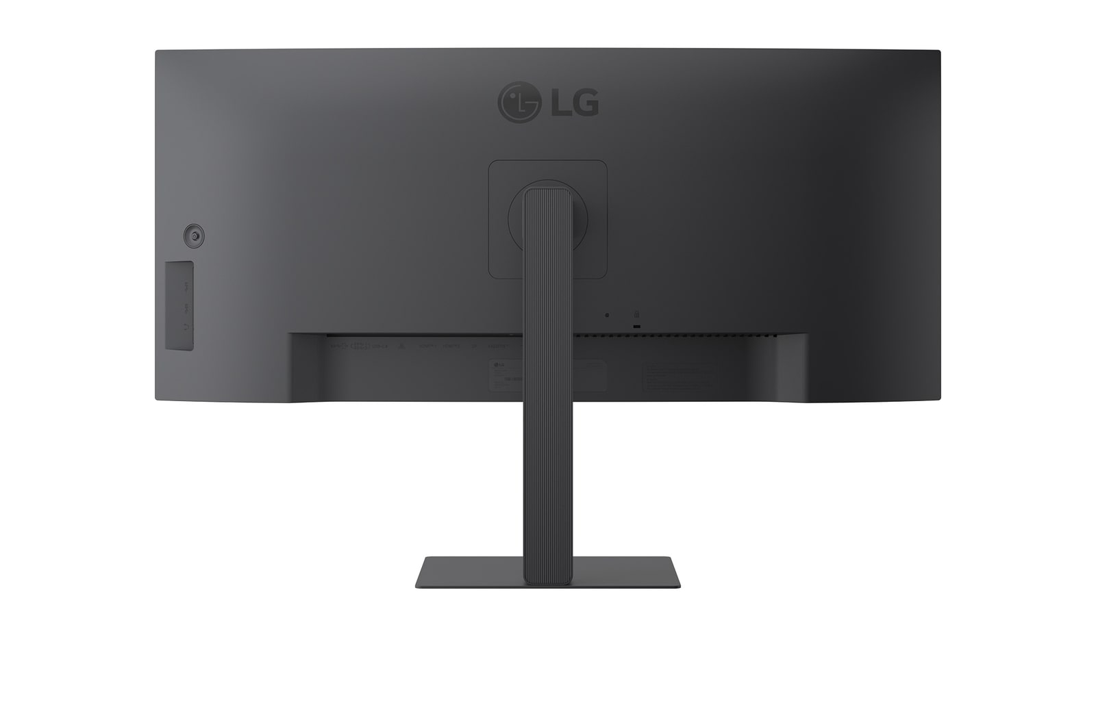 Rear view of monitor with dual ports visible