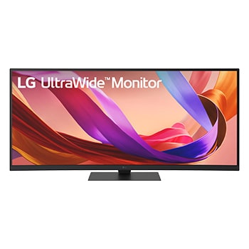 Front angled view of ultrawide monitor (right)