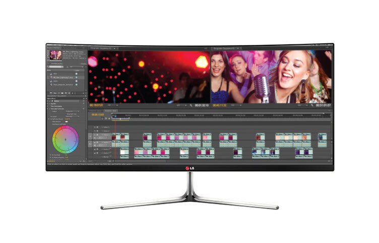 Vue avant de Moniteur DEL QHD IPS Ultra Large MC incurvé 21:9, catégorie des 34 pouces (diagonale de 34 po) 34UC97-S