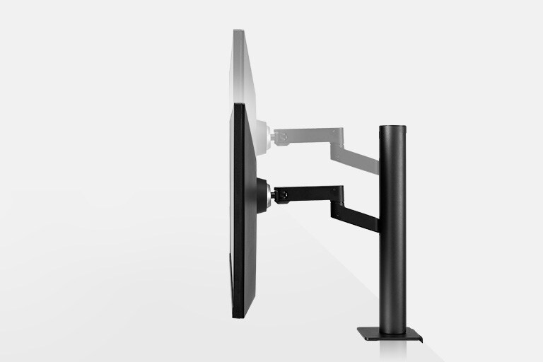 Simulation de l'ajustement de la hauteur entre 0 et 130 mm