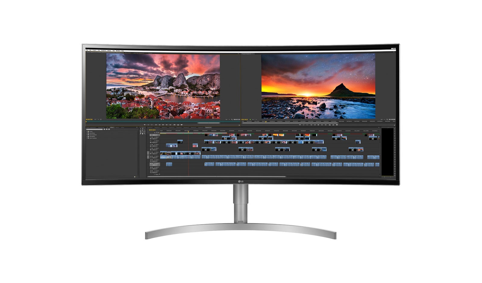 Vue avant de Moniteur incurvé IPS UltraWide™ WQHD&#43; 21:9 à DEL de 38 po (diagonale de 37,5 po) 38WK95C-W