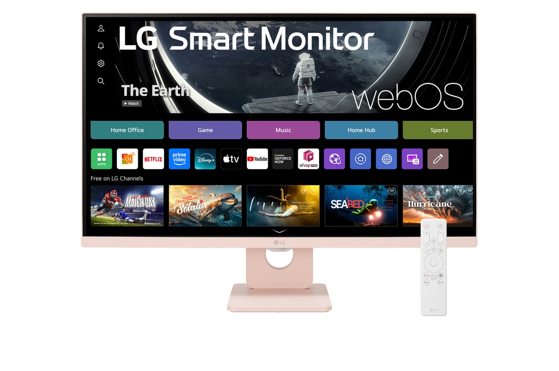 vue de face avec télécommande