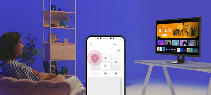 Avec l’application ThinQ, vous pouvez utiliser les principales fonctionnalités de la télécommande.