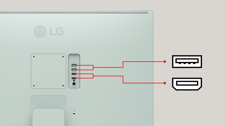 Le moniteur intelligent LG MyView est doté de deux ports USB et de deux ports HDMI.