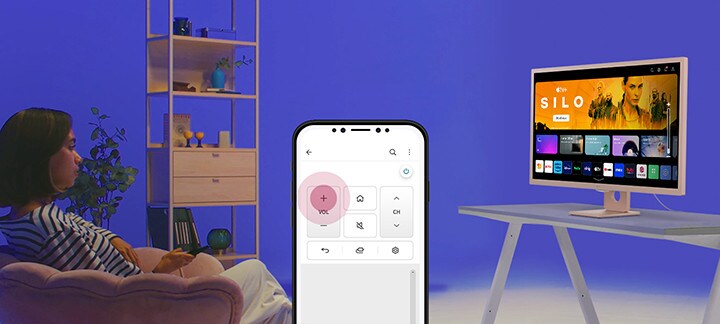 Avec l’application ThinQ, vous pouvez utiliser les principales fonctionnalités de la télécommande.