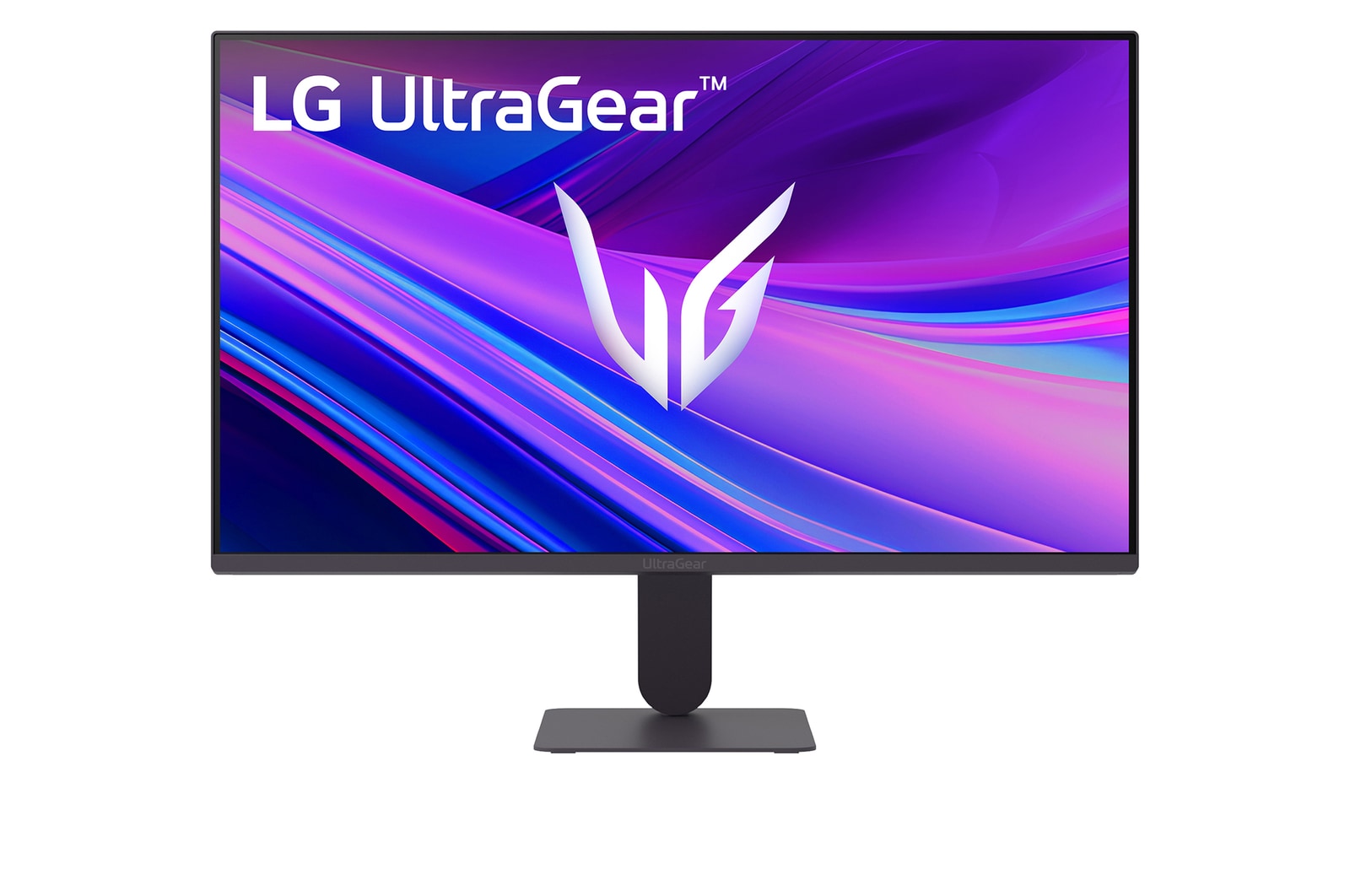 front view of the monitor with the stand down