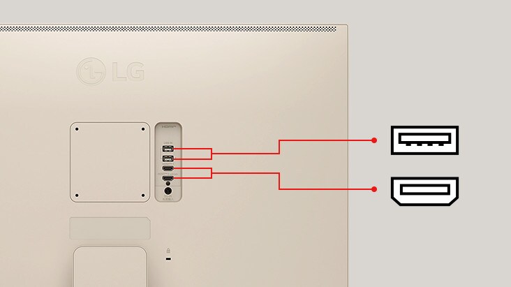 LG MyView Smart Monitor offers two USB and two HDMI ports.