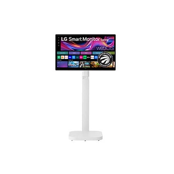 -30 degree side view of monitor tilted +25 degrees