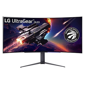 LG Moniteur de jeu incurvé UltraGear<sup>MC</sup> OLED WQHD avec taux de rafraîchissement de 240Hz et temps de réponse de 0,03ms (GàG) de 45 po, 45GR95QE-B