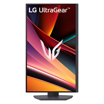 front view of the monitor with the stand down