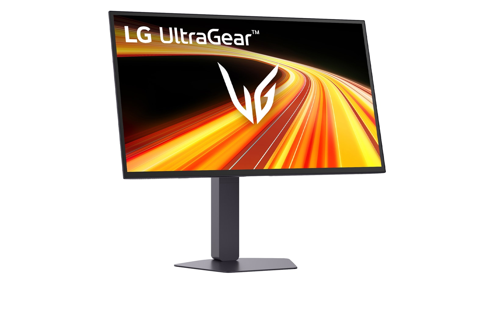 front view of the monitor with the stand down