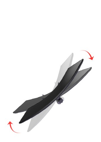 Le moniteur est orientable à ±15˚.