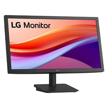 front view of a tilted monitor