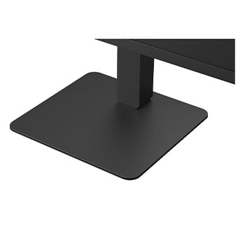 close-up view of the stand