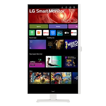 Front view with the display pivoting 90 degrees