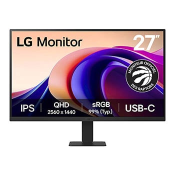 Vue avant de Moniteur 27” QHD IPS avec USB-C 27U631A-B