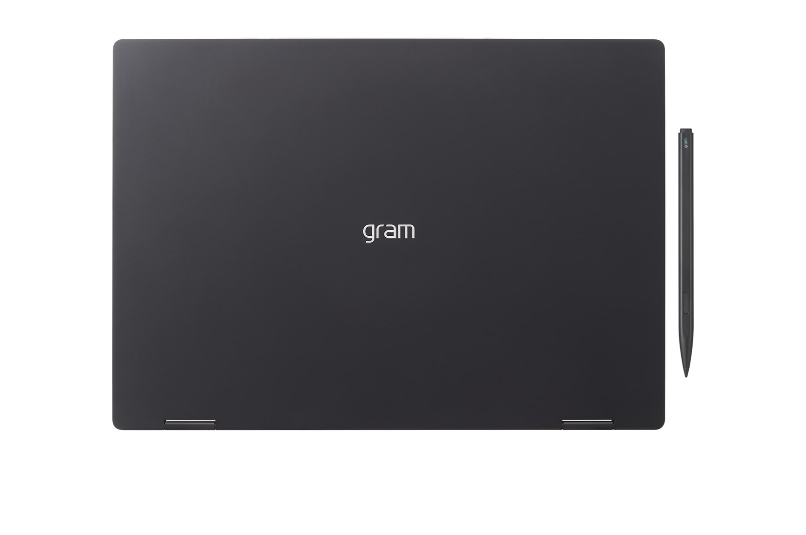  Vue de dessus et couvercle fermé avec stylet