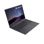 Vue latérale à +30 degrés et couvercle ouvert