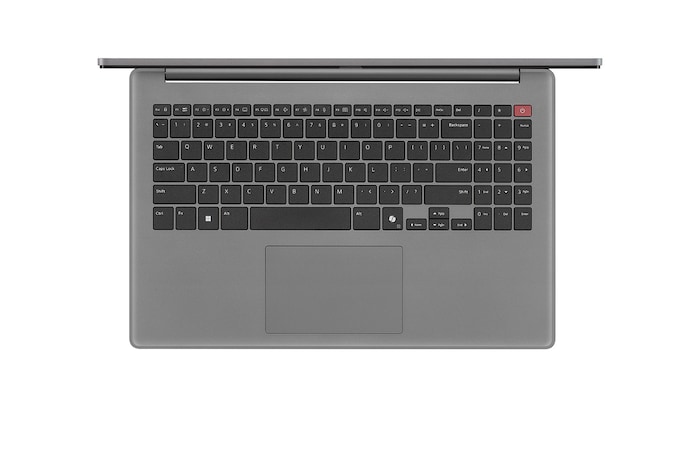 Top-down view of keyboard