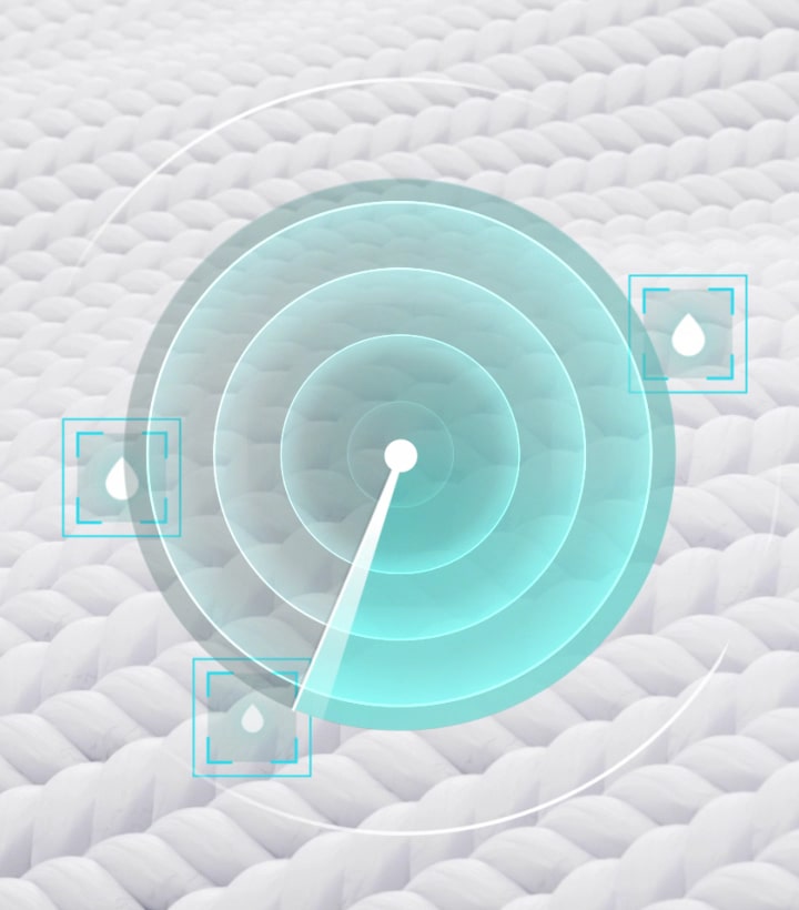 Capteur de tissu intelligent et AI Sensor Dry<sup>MD</sup> avec jumelage intelligent 