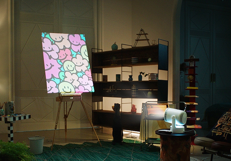 Projecteur CineBeam de LG avec une luminosité de 1,000 lumens ANSI.